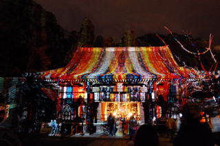 京都嵐山花灯路2010デジタル掛け軸　本堂